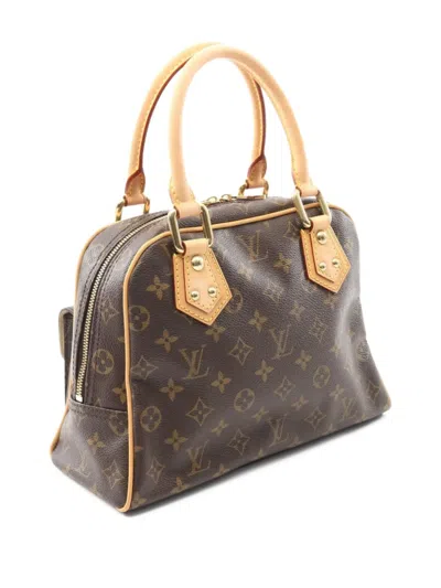 Pre-owned Louis Vuitton 2005 Manhattan Pm Shoulder Bag In Brown