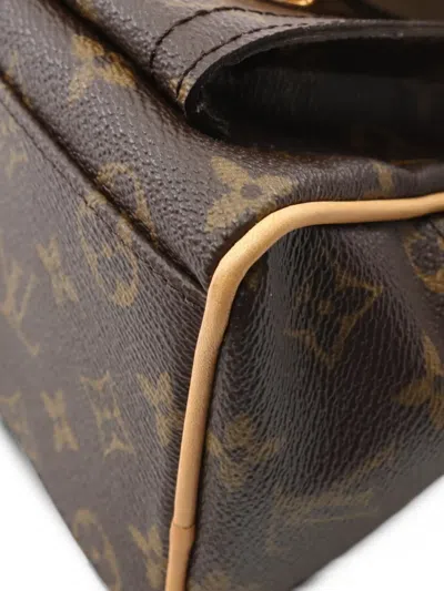 Pre-owned Louis Vuitton 2005 Manhattan Pm Shoulder Bag In Brown
