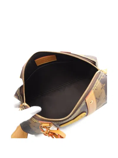 Pre-owned Louis Vuitton 2021 X Nigo City Keepall Stripe Shoulder Bag