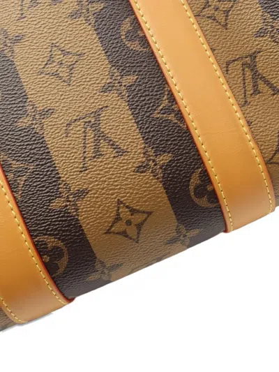 Pre-owned Louis Vuitton 2021 X Nigo City Keepall Stripe Shoulder Bag