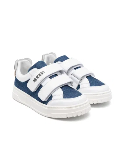 Moschino Teddy Bear-patch Sneakers In White