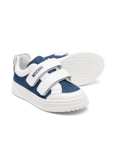 Moschino Teddy Bear-patch Sneakers In White