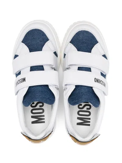 Moschino Teddy Bear-patch Sneakers In White