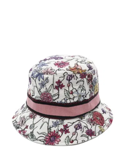Pre-owned Dior 2000s D-bobby Floral-print Bucket Hat