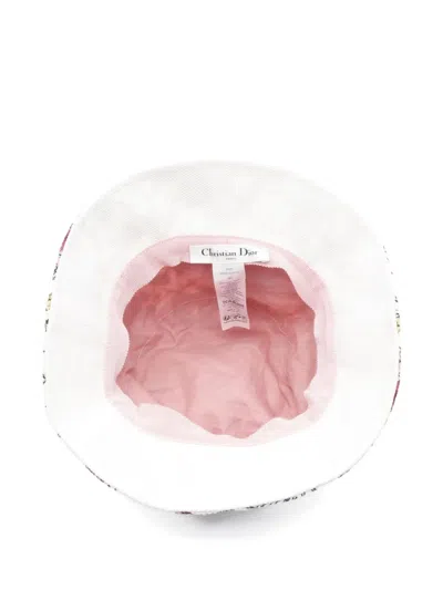 Pre-owned Dior 2000s D-bobby Floral-print Bucket Hat