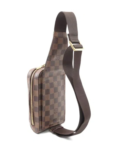 Pre-owned Louis Vuitton 2004 Geronimos Messenger Bag In Brown