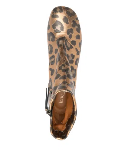 Forte Forte Leopard-print Boots In Animal Print