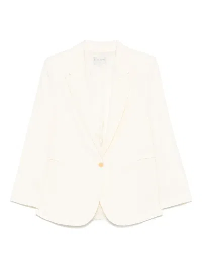 Forte Forte Single-breasted Blazer In White