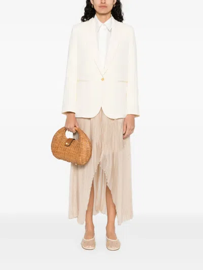 Forte Forte Single-breasted Blazer In White