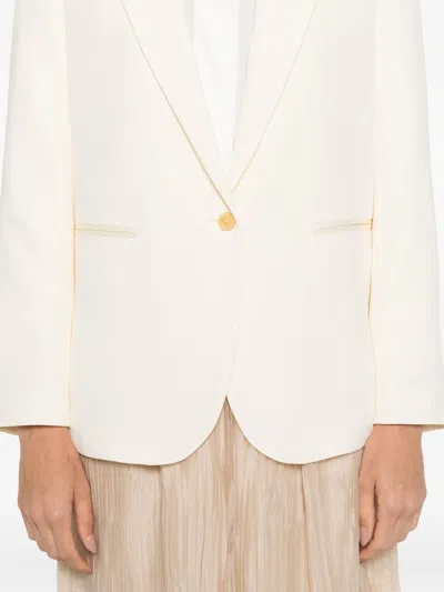 Forte Forte Single-breasted Blazer In White