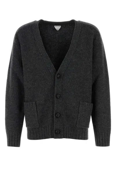 Bottega Veneta Cardigan In Lana In Black