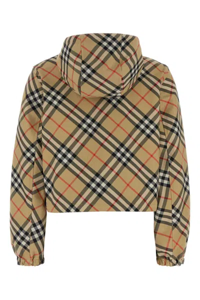Burberry Embroidered Twill Reversible Jacket In Multi