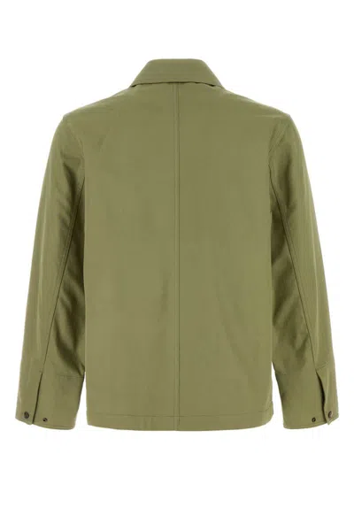 Burberry Cotton Jacket With Collar And Embroidered Detail