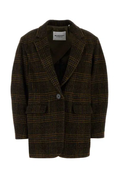 Isabel Marant Étoile Isabel Marant Etoile Embroidered Wool Gesina Blazer In Black