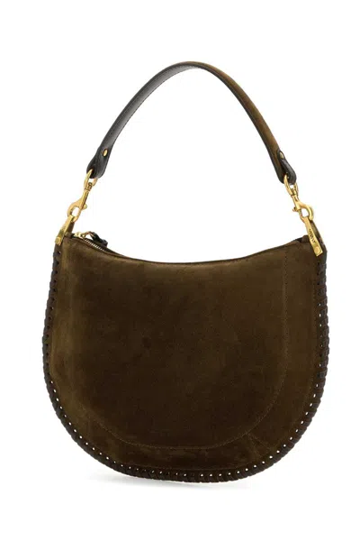 Isabel Marant Bronze Oskan Shoulder Bag In Brown