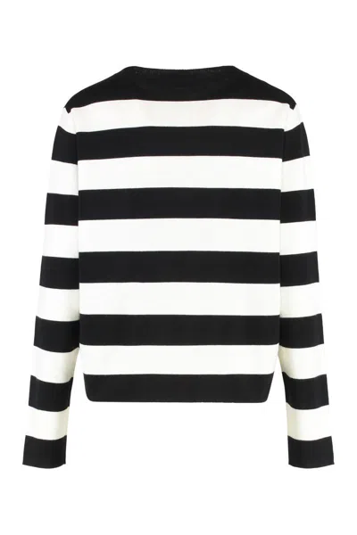 Max Mara Viterbo Virgin Wool Sweater In Black