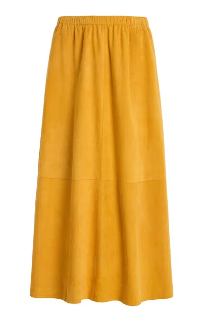Lafayette 148 Suede Midi Skirt