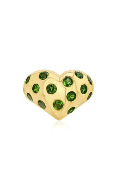 Rachel Quinn 14k Yellow Gold Chrome Diopside Ring