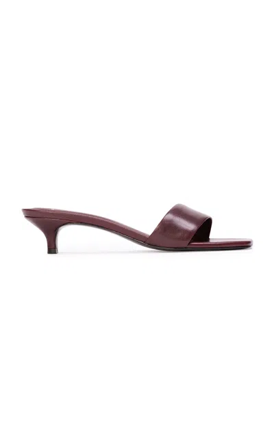 Black Suede Studio Avery Leather Sandals