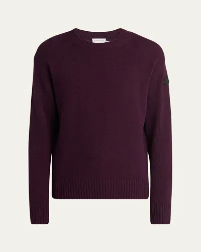 Moncler Pull En Laine Et Cachemire In Purple