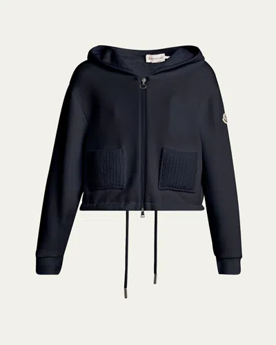 Moncler Hooded Zip-up Cardigan