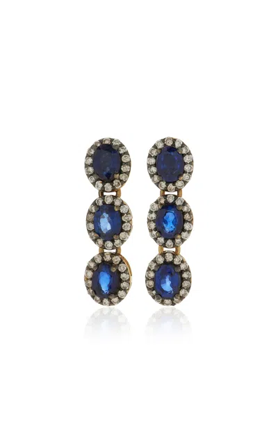 Amrapali Mini Rajasthan 18k Yellow Gold Sapphire Earrings