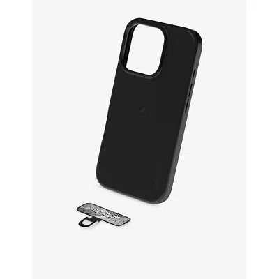 Topologie Womens Black Solid Iphone 16 Pro Max Silicone Phone Case
