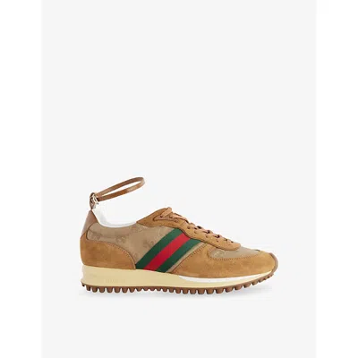 Gucci Women Re-motion Suede Low-top Sneakers