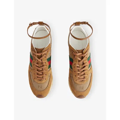 Gucci Women Re-motion Suede Low-top Sneakers