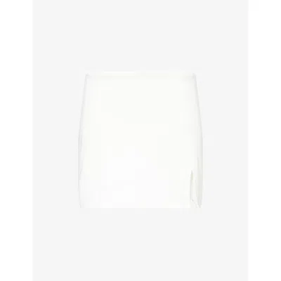 We Are Tala Omens Coconut Milk Skinluxe Side-split Stretch-woven Skort