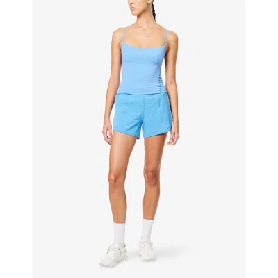 Lululemon Womens Pool Party Hotty Hot High-rise Stretch-woven Shorts In Blue