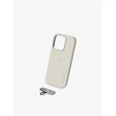 Topologie Womens Off White Solid Iphone 16 Pro Max Silicone Phone Case