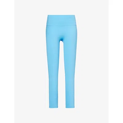 Adanola Womens Capri Blue Ultimate High-rise Stretch-jersey Leggings Xs