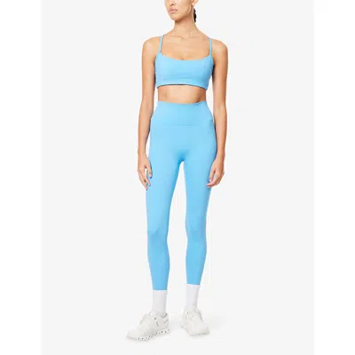 Adanola Womens Capri Blue Ultimate High-rise Stretch-jersey Leggings Xs