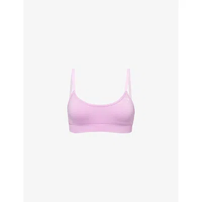 Gymshark Womens Sour Pink Marl Vital Seamless Sports Bra Xs