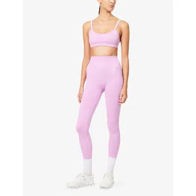 Gymshark Womens Sour Pink Marl Vital Seamless Sports Bra Xs
