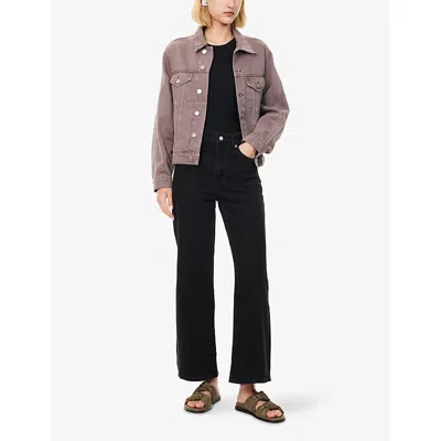 Levi's Womens Rosie Posie Ribcage Wide-leg Denim Jeans