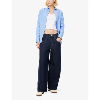 Levi's Womens Shaded View Super Baggy Barrel-leg Denim Jeans