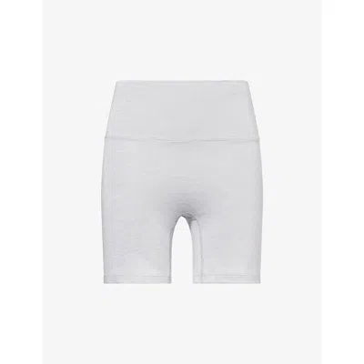 Adanola Womens Light Grey Melange Brushed Crop Stretch-jersey Shorts Xl