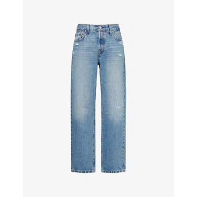 Levi's Womens Verified Vintage 501® '90s Straight-leg Loose Denim Jeans