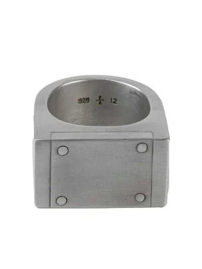 Parts Of Four Sterling Silver Plate Single Ring In Silver