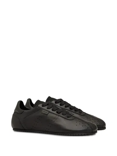 Ami Alexandre Mattiussi Perforierte Sneakers In Black