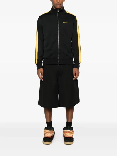 Palm Angels Track Sweatshirt Polyester Noir In Black
