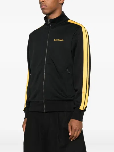 Palm Angels Track Sweatshirt Polyester Noir In Black