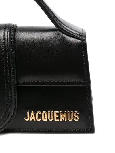 Jacquemus Rectangular Shape Shoulder Bag With Detachable Strap In Black