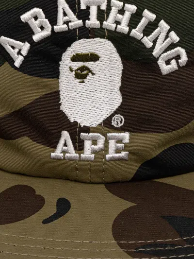 A Bathing Ape Camouflage-print Logo Cap