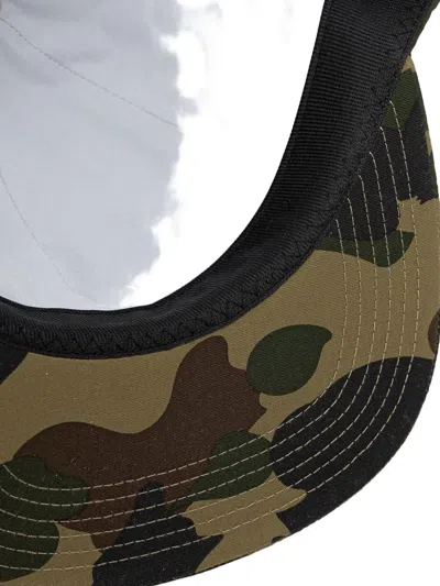 A Bathing Ape Camouflage-print Logo Cap