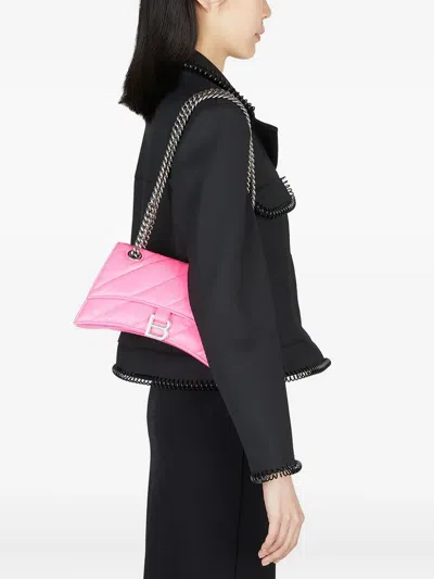 Balenciaga Small Crush Quilted Chain Shoulder Bag