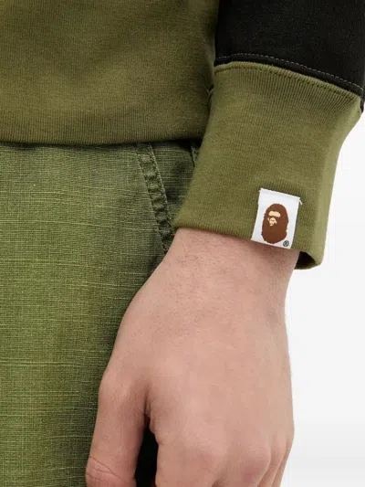 A Bathing Ape Camouflage-print Sweatshirt In Green