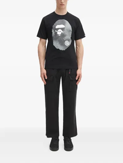 Gramicci Belted Cargo Trousers In Black